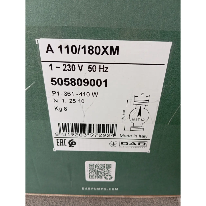 Циркуляционный насос DAB 110/180XM — Купить в Одессе