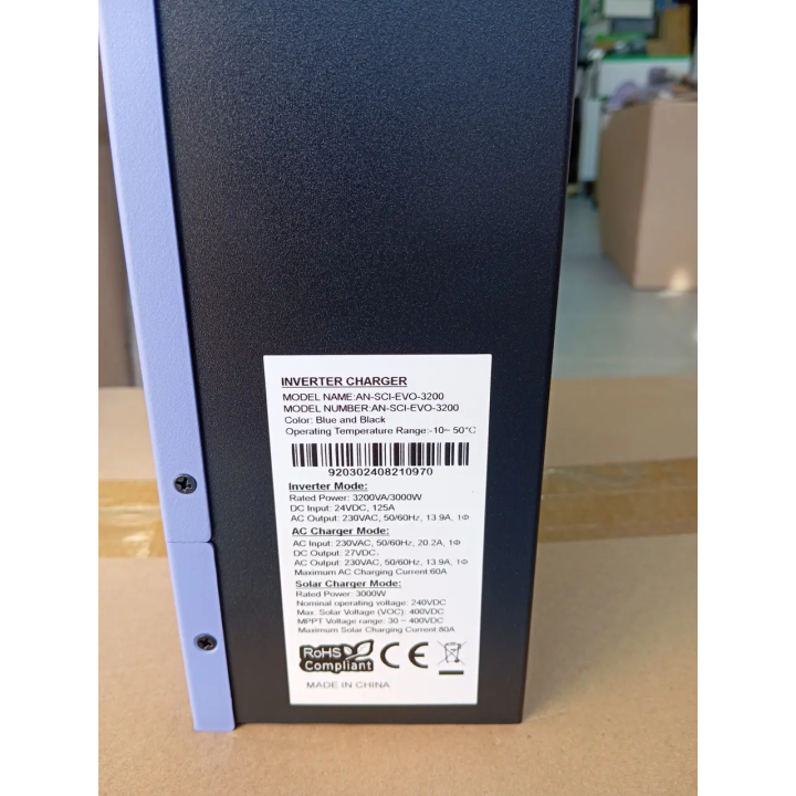 Гібридний інвертор ANERN SCI-EVO 3200VA (3000 Вт) WiFi купити в Santeh-Kompaniya