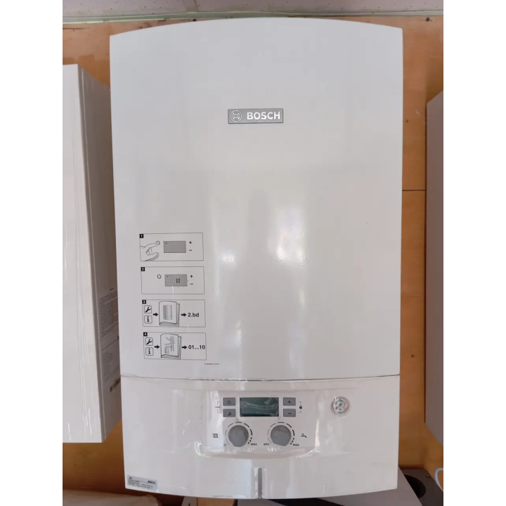 Конденсаційний газовий котел BOSCH Condens 2000 W з коаксіальною трубою — Santeh-Kompaniya