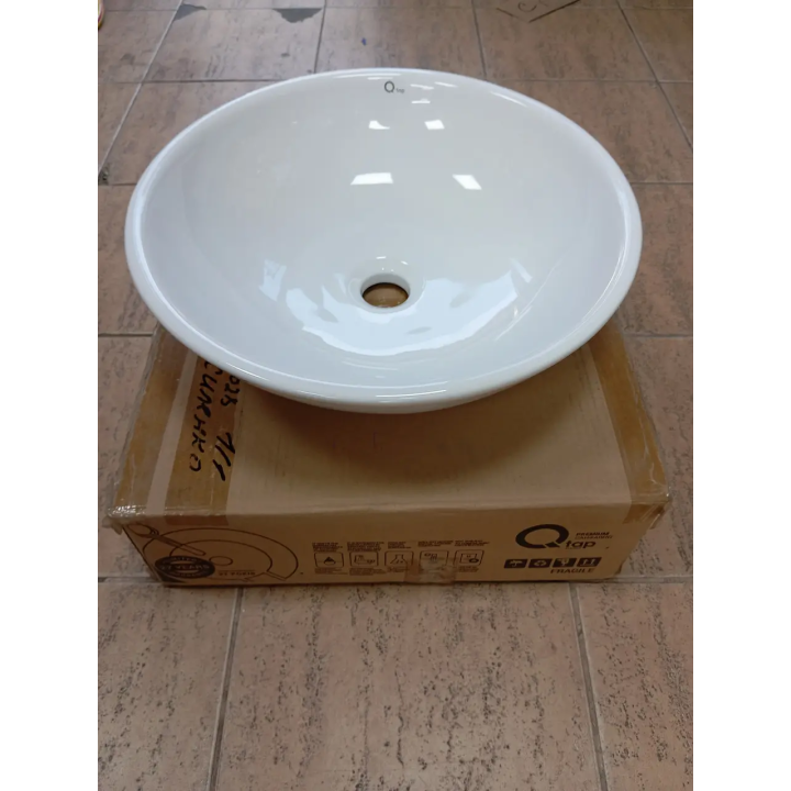 Настільний умивальник Qtap Owl WHI 415/F008 — Купити в Santeh-Kompaniya