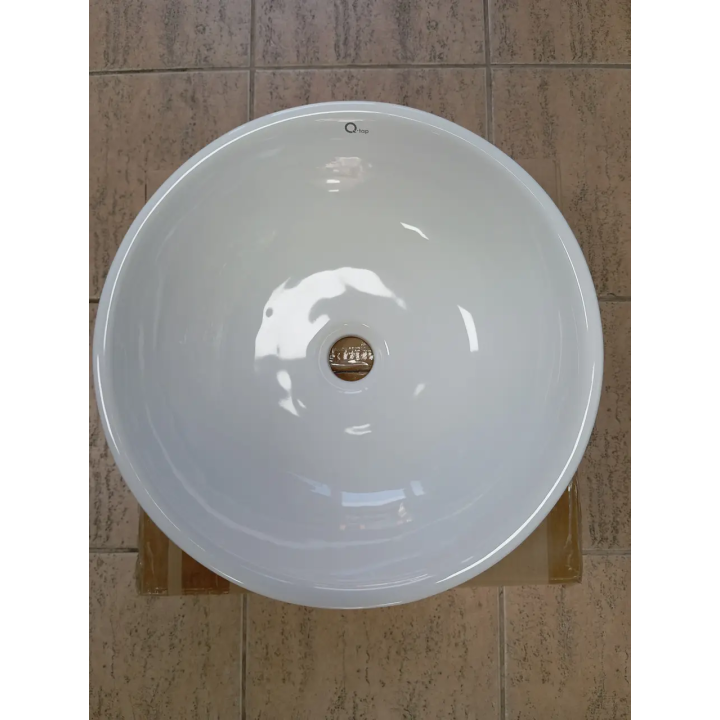Настільний умивальник Qtap Owl WHI 415/F008 — Купити в Santeh-Kompaniya