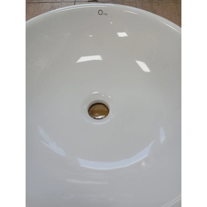 Настольный умывальник Qtap Owl WHI 415/F008 — Купить в Santeh-Kompaniya