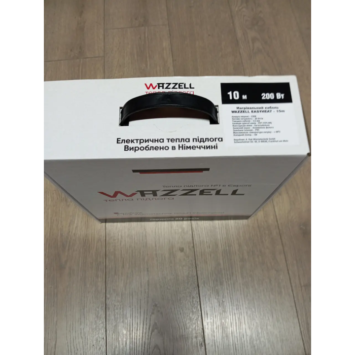 Электрический теплый пол Wazzell 10м 200 Вт — Кабель под плитку купить