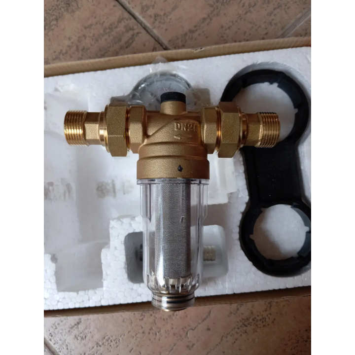 Купить самоочищающийся фильтр KARRO KR88044 3/4" с манометром — цена в Santeh-Kompaniya