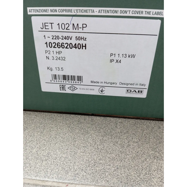 Центробежный насос DAB JET 102 M-P — Купить в Одессе, цена, отзывы