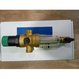 Самоочищающийся фильтр Hezer HPF-101 1/2" с манометром — купить в Santeh-Kompaniya