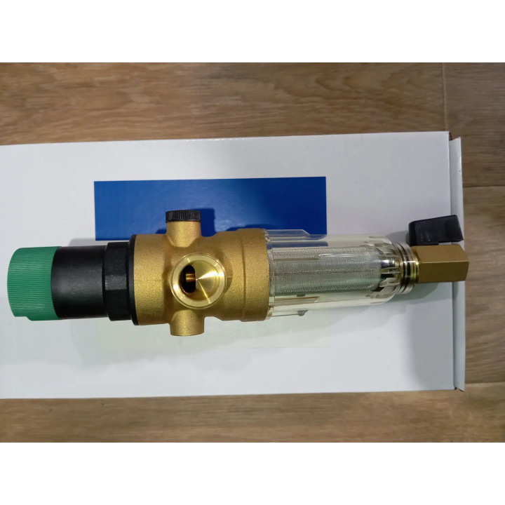Самоочисний фільтр Hezer HPF-101 1/2" з манометром — купити в Santeh-Kompaniya