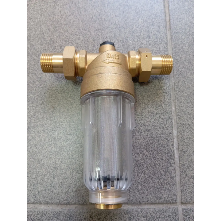 Самоочисний фільтр Hazer HPF-108 1/2" з манометром — купити в Santeh-Kompaniya
