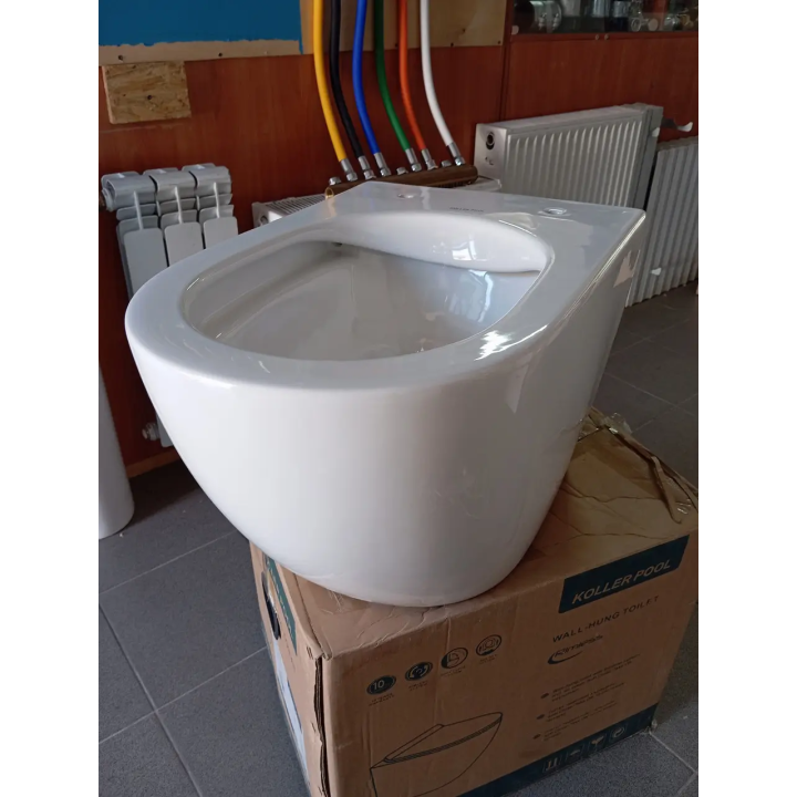 Підвісний безобідковий унітаз Koller Pool ROUND RN-0520-RW — купити з доставкою