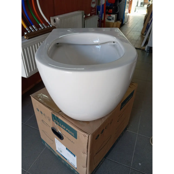 Подвесной безободковый унитаз Koller Pool ROUND RN-0520-RW — купить с доставкой