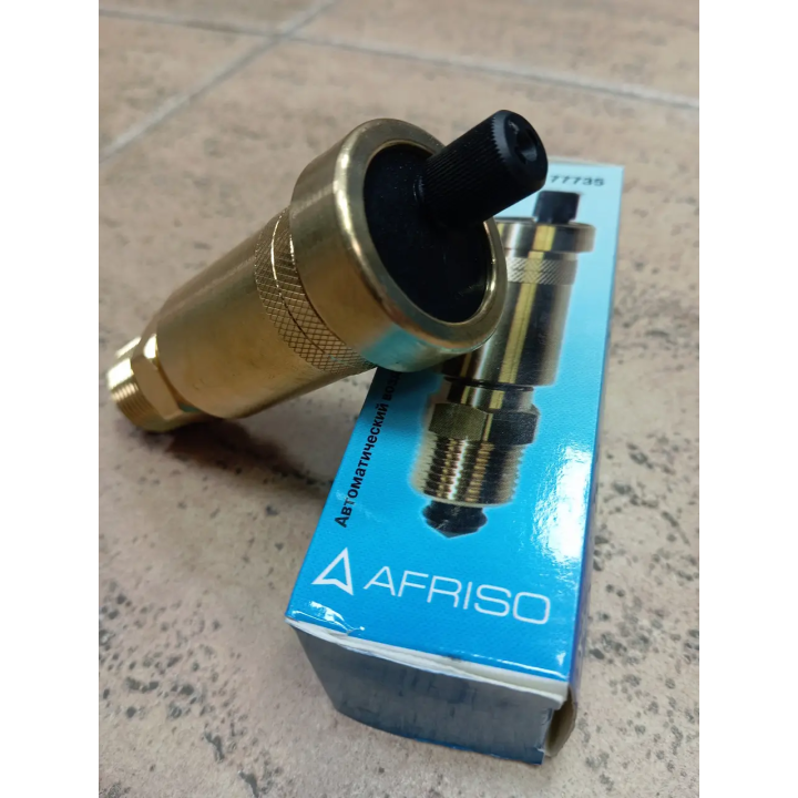 Автоматичний повітряний клапан Afriso 1/2" з відсічним клапаном — купити в Santeh-Kompaniya